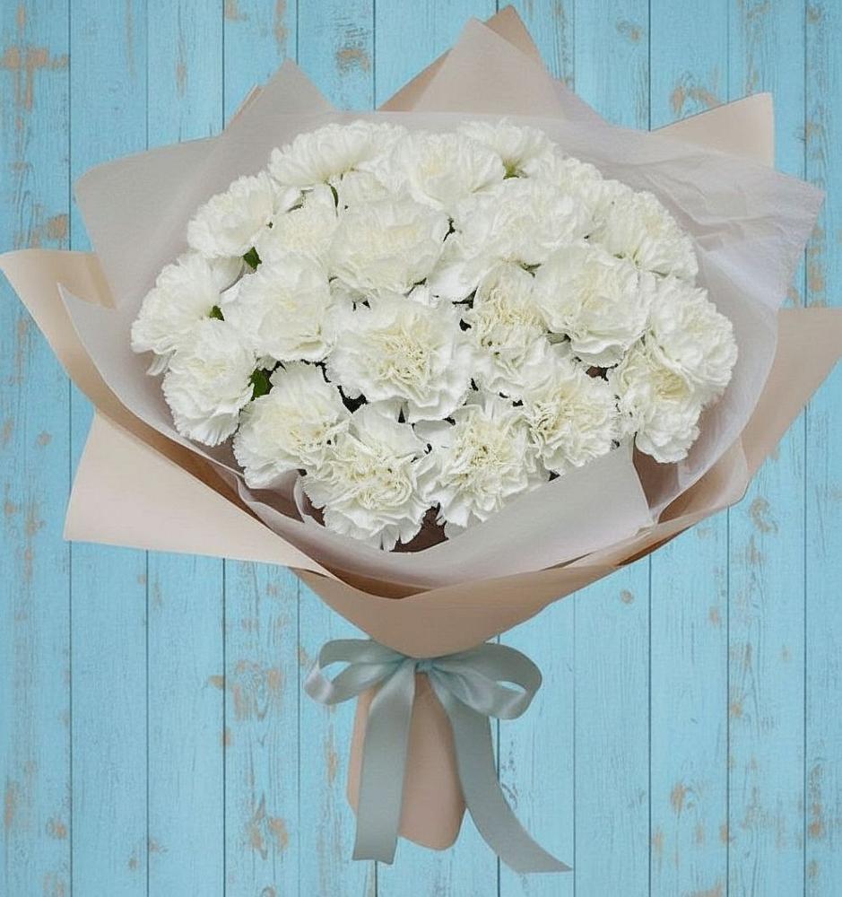 Букет цветов из: Гвоздики в Новоржеве