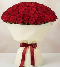Букет 101 Красная роза Милано в Новоржеве