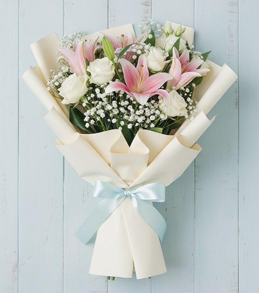 Букет цветов из: Лилии в Новоржеве