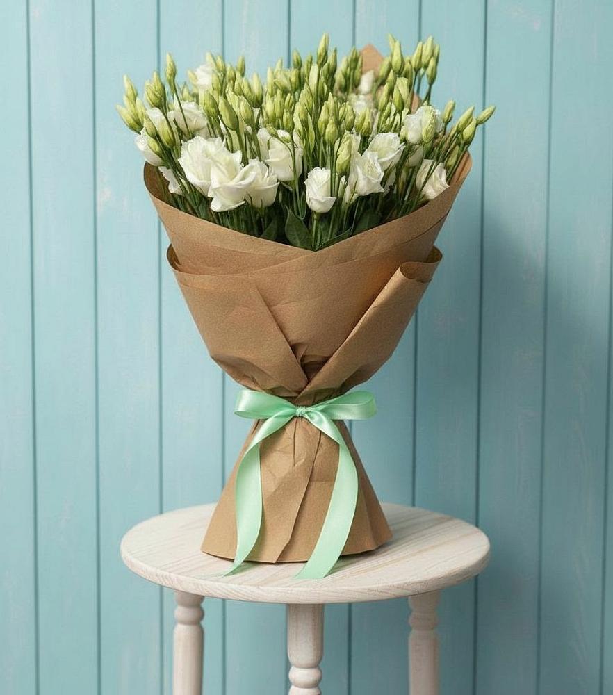 Букет цветов из: Лизиантусы в Новоржеве