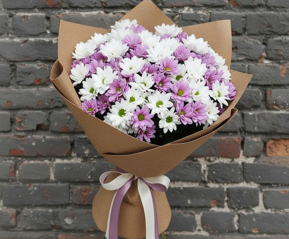 Букет цветов из: Хризантемы в Новоржеве