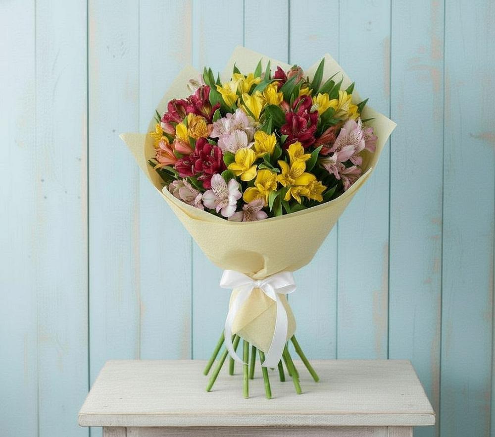Букет цветов из: Альстромерии в Новоржеве