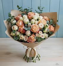Букет цветов из:  Альстромерии и Розы #REPLACE_PRED# Новоржеве